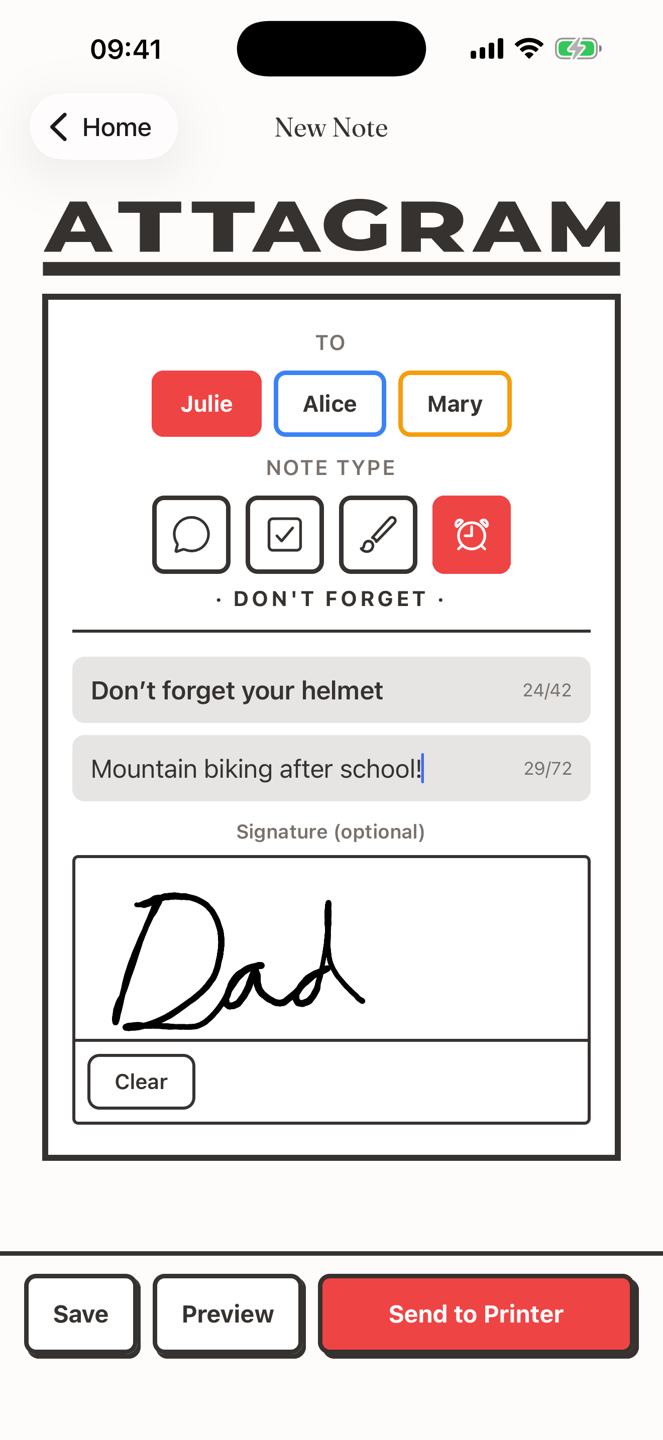 Attagram app screenshot 2